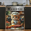 Cat Chef Theme Magnetic Dishwasher Cover DL