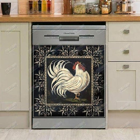 Farm Animal Chicken Dishwasher Magnet Cover Rooster Farmhouse Front Dishwasher Cover Decoration Home Cabinet Decals Appliances Stickers Magnetic Sticker Decorative Mom's Gift 70