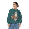 Comfort Colors® Vintage Floral Ghost Halloween sweatshirt, Retro Fall sweatshirt, Vintage halloween sweatshirt, iprintasty halloween