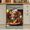 Adorable Rat Chef Magnetic  Dishwasher Cover DL