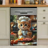 Cat Chef Theme Magnetic Dishwasher Cover DL