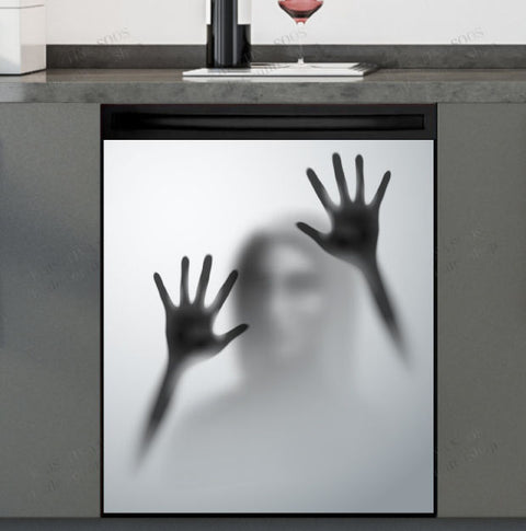 Halloween Ghost Dishwasher Magnet Cover Kitchen Decoration Decals Appliances Stickers Magnetic Sticker ND