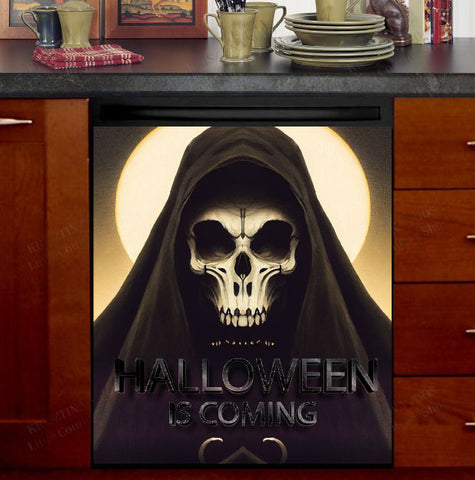 Halloween Skull Dishwasher Magnet Cover Kitchen Decoration Decals Appliances Stickers Magnetic Sticker ND