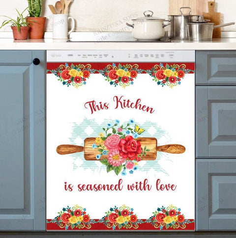 Baking Lover Dishwasher Magnet Cover Kitchen Decoration Decals Appliances Stickers Magnetic Sticker ND