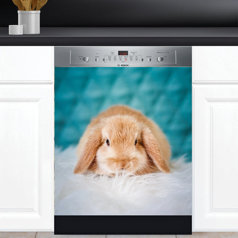 Easter Bunny Dishwasher Magnet Cover Kitchen Decoration Decals Appliances Stickers Magnetic Sticker ND