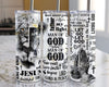 Christian Man Of God Tumbler, Cute Tumbler Gift Idea, Bible Verse Skinny Tumbler DL