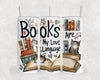 Books Are My Love Language Tumbler, Cute Tumbler Gift Idea, Cute Valentine's Day Art DL