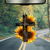 Faith Sunflower Car Hanging Ornament