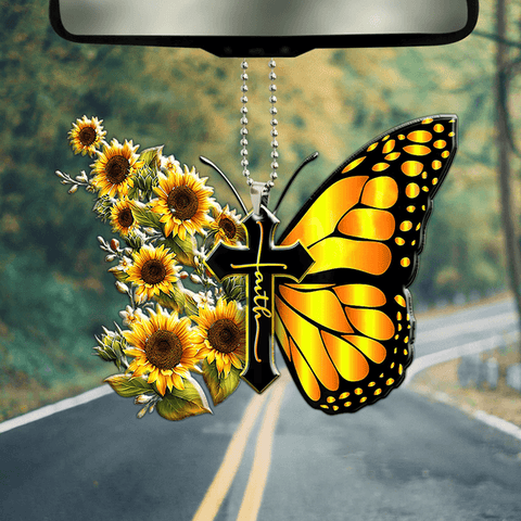 Faith Butterfly Ornament