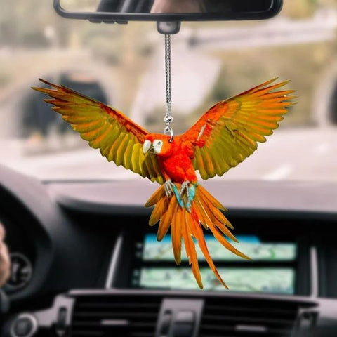 Parrot Car hanging 2 PARROT FLYING CAR HANGING ORNAMENT