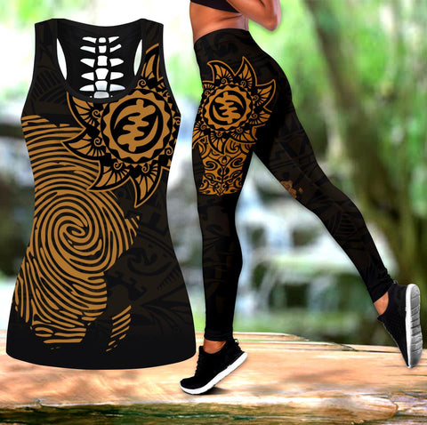 African Map Legging & Tank top-ML