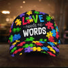 Love Needs No Words Autism Awareness Cap Autism Awareness Hat Autism Awareness Gift Idea HT