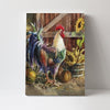 Farm Chicken Rooster Canvas Home Decor HT