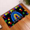 In This House We Never Give Up Autism Awareness Doormat Autism Home Decor Autism Awareness Gift Idea HT