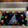 In This House We Never Give Up Autism Awareness Doormat Gnome Doormat Autism Home Decor Autism Awareness Gift Idea HT