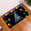 In This House We Never Give Up Autism Awareness Doormat Gnome Doormat Autism Home Decor Autism Awareness Gift Idea HT