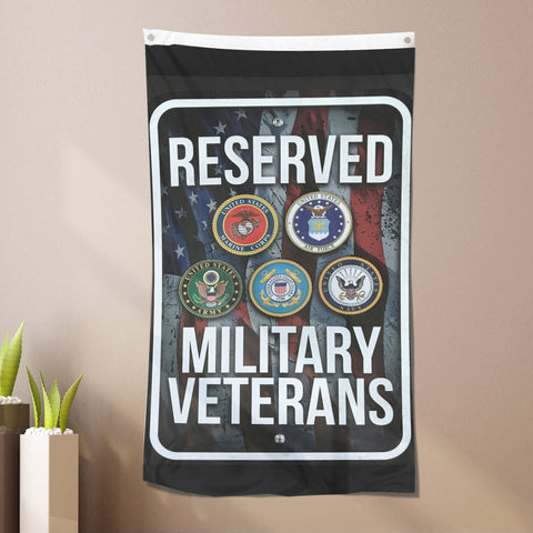 Reserved, Military Veterans - Flag