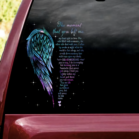 Memorial Moment Angel Car Sticker Decal TM