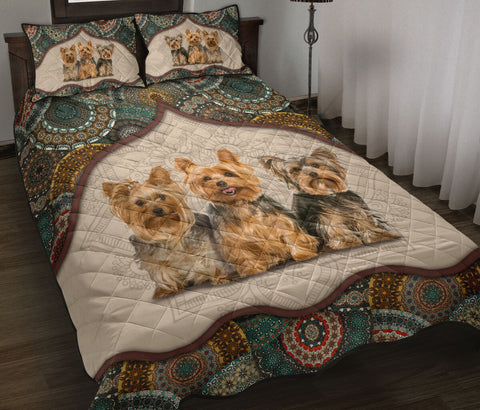 YORKSHIRE TERRIER - QUILT BED SET TT017