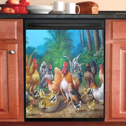 Chicken Farm Dishwasher Cover 004