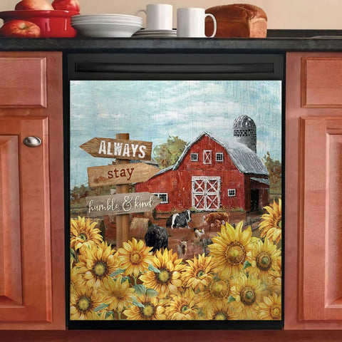 Sunflower Always Stay Humble and Kind Dishwasher Cover