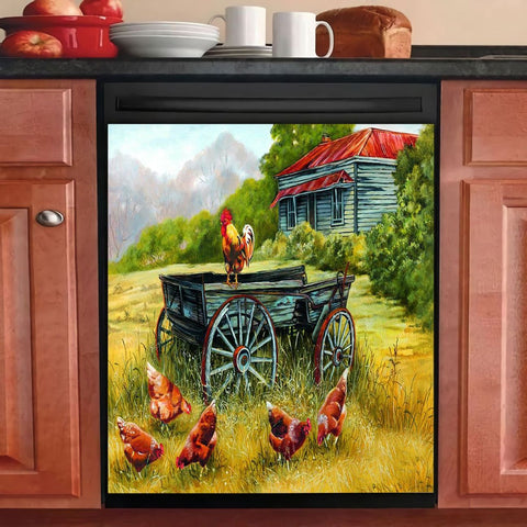 Chicken Farm Dishwasher Cover 005