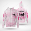 Wolf Breast Cancer In October We wear pink 3D Shirt, Hoodie Pink Ribbon Shirt TM