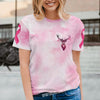 Hunting Breast Cancer In October We wear pink T-shirt 3D TM  Hunter Shirt, Pink Ribbon Shirt