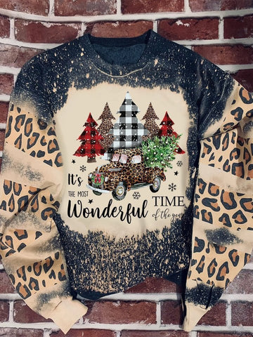 It's The Most Wonderful Time Of The Year Long Sleeve Sweatershirt Christmas Gift