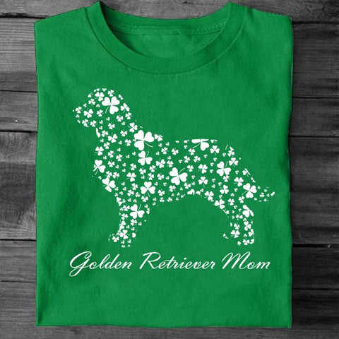 Golden Mom Shirt Golden Lovers Lucky T-Shirt St Patrick's Day Gifts For Mom HN