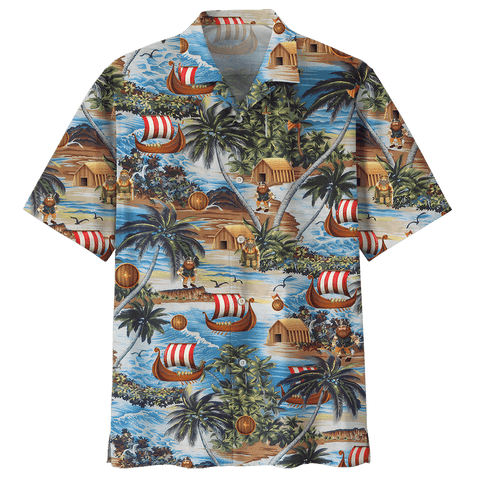 Viking Hawaii  Shirt Limited Edition 3D All Over Printed Unisex Shirts