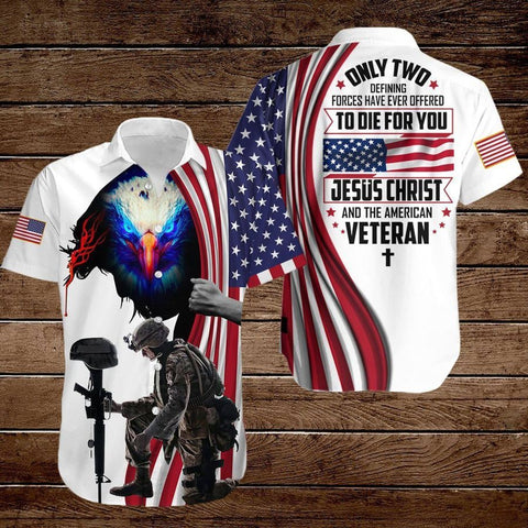 ONLY TWO DEFINING FORCES HAVE EVER Hawaii Shirt Gift for Veteran Day Hawaiian Shirt