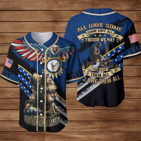 HONOR THE FALLEN VETERAN Sunny Shirt Gift for Veteran Day US Veteran Baseball Shirt