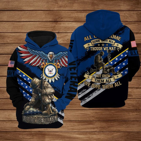 HONOR THE FALLEN VETERAN Hoodie Gift for Veteran Day US Veteran