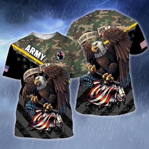 AMERICA VETERAN ARMY shirt 3D Veteran Day gift idea for Veteran Shirt