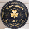 Irish Pub Personalized Barrel End Bar Sign St Patrick’s Day Sign Decor Gifts HT