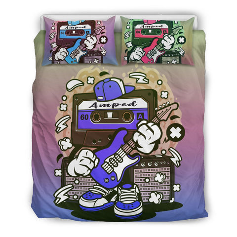 Amped Guitar Bedding Set for Musicians and Music Freaks