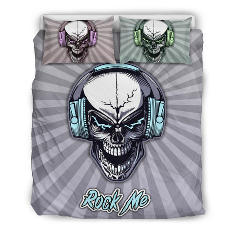 Rock Me Skull Bedding Set for Music Freaks