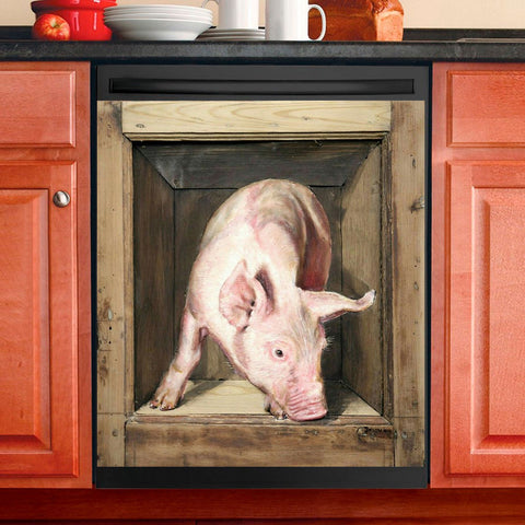 Pig in barn Dishwasher Cover gift for pig lovers HT