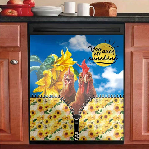 Farm Chicken Kitchen Dishwasher Cover Decor Art Housewarming Gifts Home Decorations HT