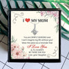 Rhinestone Mothers Day Necklace Mom Jewelry Gift Card For Her, Mom, Grandma, Wife HT