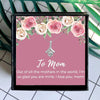 Rhinestone To Mom Mothers Day Necklace Mom Jewelry Gift Card For Her, Mom, Grandma, Wife HT