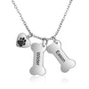 Personalized Dog Bone Pet Paw Mothers Day Necklace Mom Jewelry Gift For Mom Grandma Wife HT