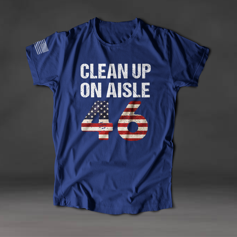 Clean up on Aisle Blue Shirt