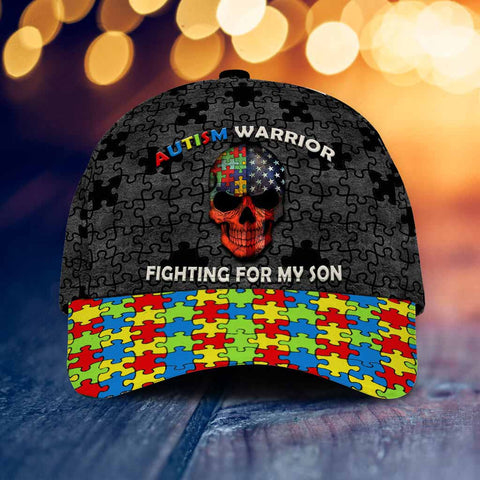 Autism Mom Hat Cap Fighting For My Son Autism Awareness Cap Autism Awareness Gift For Mom HT