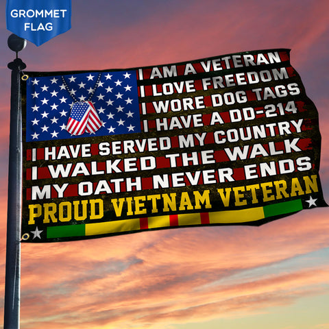 Vietnam Veteran Flag Love Freedom Veteran Proud Vietnam Veteran Gifts HT