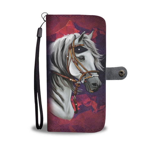 Horse Red Wallet Case