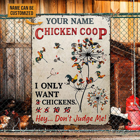Chicken Coop - Custom Classic Metal Sign