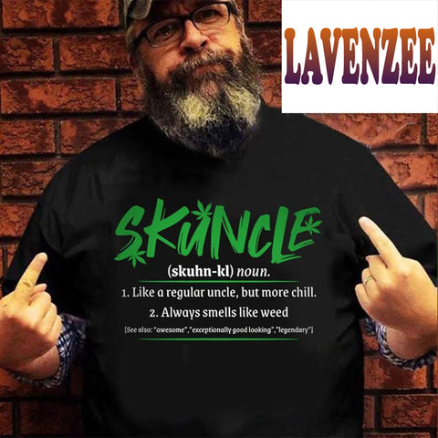 Skuncle Unisex T-shirt For Men Women Canabis Marijuana 420 Weed Shirt Clothing Gifts HT