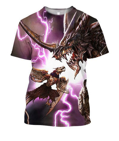 All Over Print Dragon Shirts